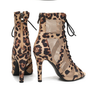 picture for leopard dance shoes back