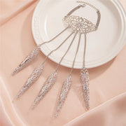 Claw Bracelet with Finger Chain - Vintage Lace Hand Harness Bracelet Black, Silver & Gold Gothic Jewelry - DancerInn 