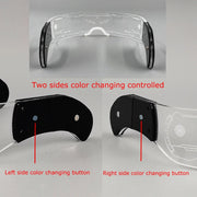 cyberpunk led visor glasses for dj