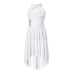 girls ruched latino dance dresses - 36082058002615 - 36082058002615