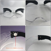 fashion pink neon glasses futuristic