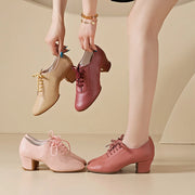 genuine leather latin dancing shoes for women