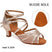 Champagne-5.5cm Heel-Suede Sole / US 4.5/EU 34 - Shoes Dance Latino Woman PU Leather Suede Sole Dance Heels for Salsa Tango Rumba Bachata