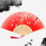 oriental flower folding fan - 36184838865079 - 36184838865079