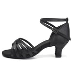 mid-high heel women's latin shoes women's latin shoes for salsa bachata - 35891841237175 - 35891841237175