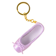 Pointe Shoe Keychain - Handmade Mini Satin Ballet Shoe Keyring Bag Pendant Ballet Accessories - DancerInn Violet
