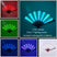 1 stuk 13 inch 17 modi - Verlichte ventilator - Gloeiende LED-ventilator voor feestjes en dansavonden, opvouwbaar met USB-oplaadfunctie voor de feestdagen.