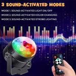 Disco Ball Disco Lights - Sound Activated Party Lights with Remote LED Stage Lights for Home Dance Parties - DancerInn   - 34926336966839 - 34926336966839