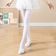 Ballet Dance Tights Girls Footed Soft Comfortable High Elasticity Fade-resistant Tights - DancerInn White Tights / XL