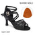 New Black-7.5cm Heel-Suede Sole / US 4.5/EU 34 - Shoes Dance Latino Woman PU Leather Suede Sole Dance Heels for Salsa Tango Rumba Bachata