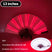 1 stuk 13 inch On Flash-1 - Verlichte ventilator - Gloeiende LED-ventilator voor feestjes en dansavonden, opvouwbaar met USB-oplaadfunctie voor de feestdagen.