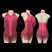 Watermelon Red / M - Rhinestone Body Suit - Halter Fringe Performance Leotards with Bodysuit Fringe for Latin Dance Stage Show