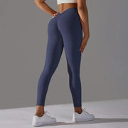Women High Waist Butt Lifting V Butt Push Up Shaping Toning Sculpting Slimming Yoga Gym Fitness Center Exercise Leggings - DancerInn
