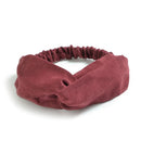 Knoten-Stirnbänder für Damen – weiches, elastisches Kreuzknoten-Stirnband im Vintage-Stil für Yoga und Balletttanz - 01
