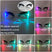 Wirtschaftstyp A - LED-Partybrille – Neonpinke Cyberpunk-LED-Visierbrille für Club, DJ-Partys und mehr