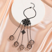 Gothic Bracelets Punk Chain Finger Bracelet Adjustable Vintage Link Hand Harness Ring for Parties, Festivals, and Daily Wear - DancerInn Women Dance Accessories 