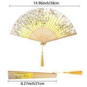 folding bamboo fan