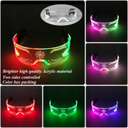 visor style led glasses for rave outfit