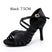 Black-Suede Sole-7.5cm Heel / US 4.5/EU 34 - Latin Dancing Shoes for Women - Soft Suede Sole PU Upper Dance Heels for Ballroom Tango Salsa Bachata