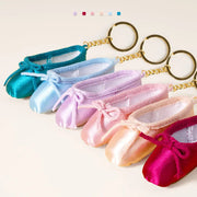 Pointe Shoe Keychain - Handmade Mini Satin Ballet Shoe Keyring Bag Pendant Ballet Accessories - DancerInn 