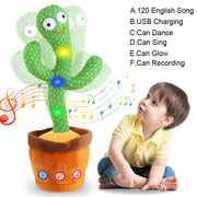 song speaker dancing cactus plush toy