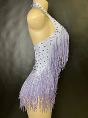 bodysuit fringe outfit for nightclub show