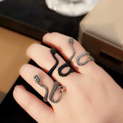 zinc alloy snake rings couple snake rings vintage