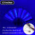 1 stuk 13 inch 4 standen-2 - Verlichte ventilator - Gloeiende LED-ventilator voor feestjes en dansavonden, opvouwbaar met USB-oplaadfunctie voor de feestdagen.