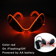 futuristic rave glasses with lights