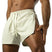 Off-white / S - Mens Split Running Shorts - Quick Dry Cargo Shorts for Men Athletic Breathable Elastic Waist Summer Sports Workout Gym Jogger for Fitness Training