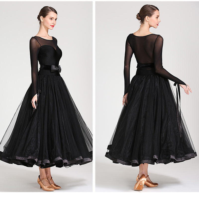 Dancel's Inn See Through Corset Prom Dress, Black Fluffy Prom Dresses | DancerInn