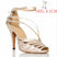 Beige Wildledersohle, 8,5 cm Absatz / US 4,5/EU 34 - Lateinamerikanische Tanzschuhe für Damen – Tanzschuhe mit offener Zehenpartie und Wildledersohle aus PU für Jazz, Salsa und Bachata