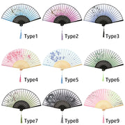 japanese silk folding fans