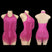 RHODO / M - Rhinestone Body Suit - Halter Fringe Performance Leotards with Bodysuit Fringe for Latin Dance Stage Show