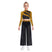Gold / xs - 2-teiliges Tanzset für Mädchen – Langärmliges Pailletten-Tanz-Crop-Top & Weite Tanzhose