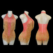 silver sequin leotard dance costume