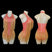 Orange / M - Rhinestone Body Suit - Halter Fringe Performance Leotards with Bodysuit Fringe for Latin Dance Stage Show