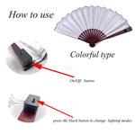 handheld light up folding fan props - 37602256191671 - 37602256191671