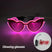 bril 01 - Verlichte ventilator - Gloeiende LED-ventilator voor feestjes en dansavonden, opvouwbaar met USB-oplaadfunctie voor de feestdagen.