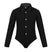 Black / XS - Dance Bodysuits for Boys with Long Sleeves Bow Tie and Turn-Down Collar Perfect Dance Romper
