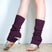 Violett / One size - Ballett-Beinwärmer – weich gestrickte Tanz-Beinwärmer für Ballett, Yoga, Fitnessstudio, Stiefelmanschetten, Fußmanschetten