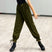 Green / 3XS - Girls Harem Pants with Cuffs for Dance, Latin, and Ballroom Practice with Loose-Breathable Fabric