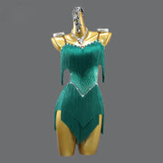 ladies fringe dresses for salsa performance
