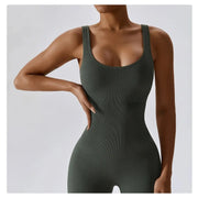 One-Piece Seamless Yoga Suit Stretch Bodysuit Fitness Workout Gym Dance Clothes for Women - DancerInn