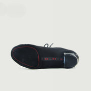 Ballroom Dancing Shoes Men – Latin Dance Shoes for Men Black Lace-Up Salsa Tango Samba Practice Shoes with Split-Sole and Closed Toe - DancerInn 