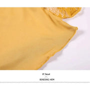 Women Hidden Zipper Flower Pattern Long Sleeves Ballroom Standard Waltz Dress Tango Costume Lace Dressing Gown - DancerInn