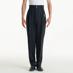 Mens Latin Ballroom Pants - Black Dance Pants with Drawstring Design for Practice & Competition - 32547244933303 - 32547244933303