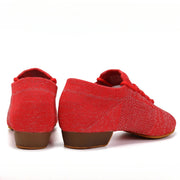 Dance Shoes for Jazz Dance Salsa Dance Shoes for Women Knitted Latin Ballroom Practice Shoes DancerInn