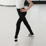 Boys Ballet Tights - Slim Fit High Stretch Solid Color Black Dance Tights for Kids - DancerInn 