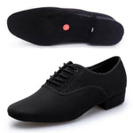 Salsa Dance Shoes for Men - Professional Soft Sole Lace Up Breathable Mesh Ballroom Dancing Shoes for Latin Tango & Modern Dance Practice - DancerInn  - 32687990702263 - 32687990702263